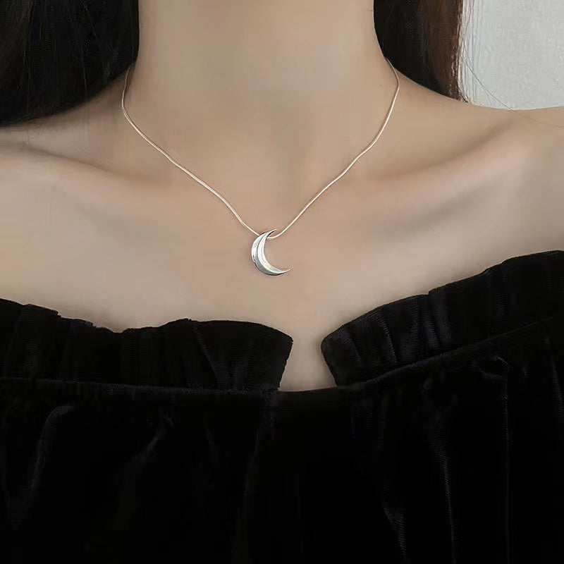Moon Snake Bone Necklace