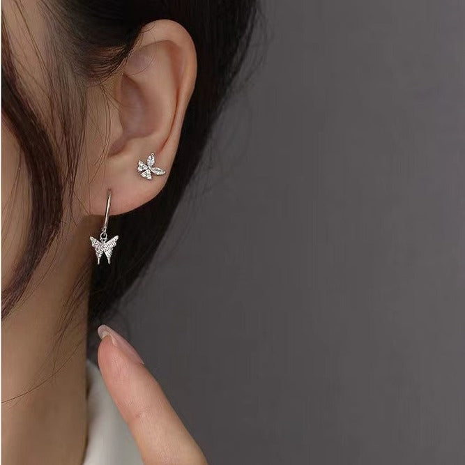 925 Silver Butterfly Earrings